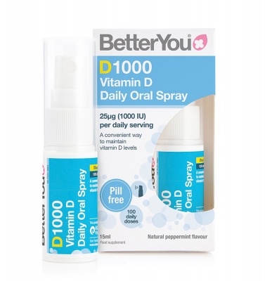 Better You D1000 Vitamin D Daily Oral Spray 15ml